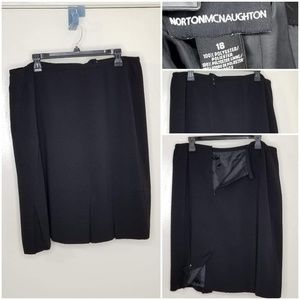 Norton Mcnaughton Black Career Skirt size 18